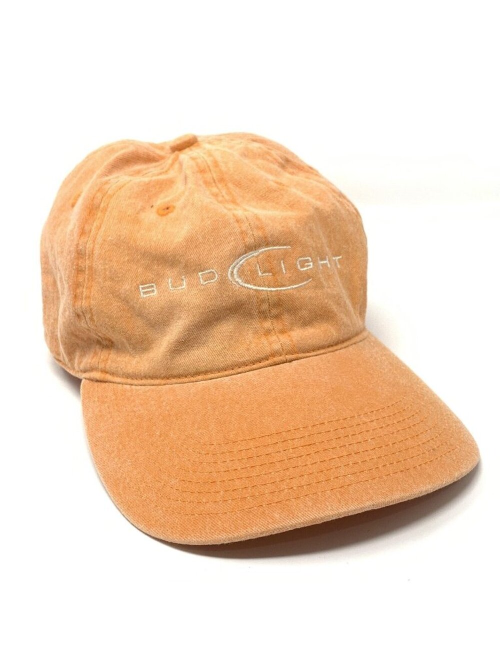 Bud Light Hat Orange Fade Adjustable Buckle Strap Cap Games One Size